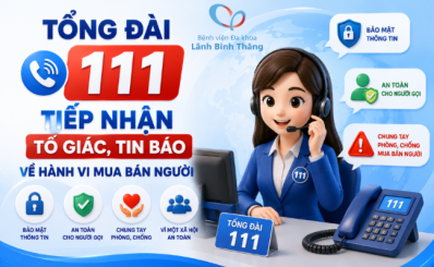 (Chinhphu.vn) Tổng đài 111 tiếp nhận tố giác, tin báo về hành vi mua bán người